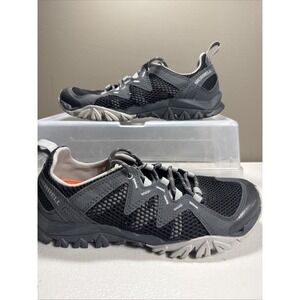 Merrell Tetrex Rapid Crest Women Size 6.5 Black/Gray Water Mesh Hiking Shoes EUC